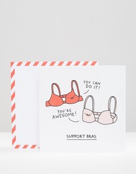 Открытка Ohh Deer Support Bras - Мульти