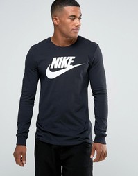 Черный лонгслив Nike Futura Icon 708466-011 - Черный