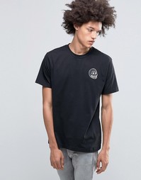Черная футболка с маленьким принтом черепа Cheap Monday Fantastic