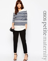 Брюки-галифе с поясом оби для беременных ASOS Maternity PETITE