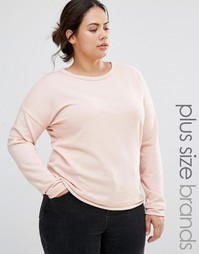 Джемпер с необработанным краем Missguided Plus - Mauve