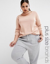 Джемпер с отделкой в виде чокера Boohoo Plus - Blush