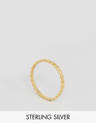 Узкое позолоченное кольцо Dogeared - Золотой