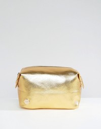 Mi-Pac Gold Tumbled Make-Up Bag - Золотой