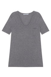 Однотонная футболка T by Alexander Wang