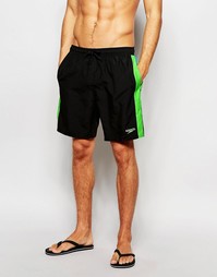 Пляжные шорты 18 с логотипом Speedo - Черный