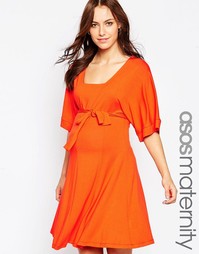 Платье-кимоно с запахом для беременных ASOS Maternity - Темно-синий