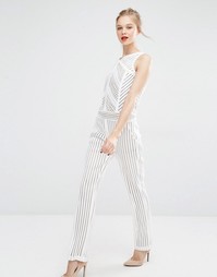 Кружевной комбинезон с геометрическим узором Supertrash - Белый