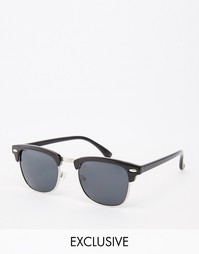 Солнцезащитные очки в стиле ретро D-Struct - Черный