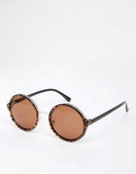 Круглые солнцезащитные очки AJ Morgan - Коричневый