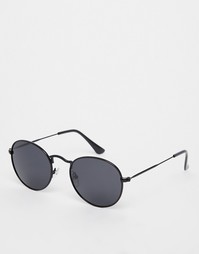 Круглые солнцезащитные очки D-Struct - Черный