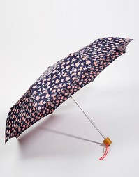 Узкий зонт с розовым цветочным принтом Fulton 2 - Розовый