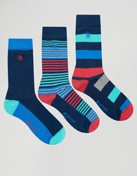 Комплект из 3 пар носков Original Penguin - Синий