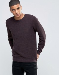 Вязаный джемпер Selected Homme - Красный