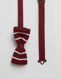 Вязаный галстук-бабочка Selected - Красный