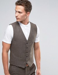 Коричневый жилет Selected Homme - Коричневый