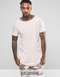 Удлиненная футболка Other UK - Розовый