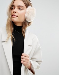 Наушники из искусственного меха Ted Baker - Розовый