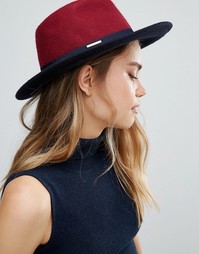 Мягкая фетровая шляпа с небольшим бантиком Ted Baker - Фиолетовый