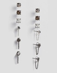 Набор сережек ALDO Kedelle - Серебряный