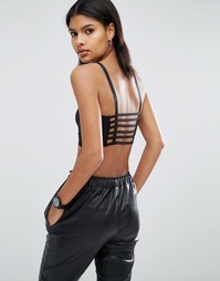 Noisy May Joy Jersey Bralet - Черный