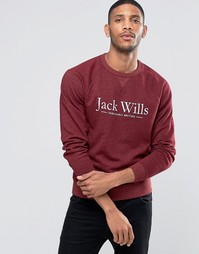 Свитшот с принтом Jack Wills и рукавами реглан Jack Wills - Красный