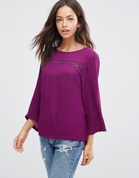 J.D.Y. Broderie Angalis Detail Blouse - Фиолетовый JDY