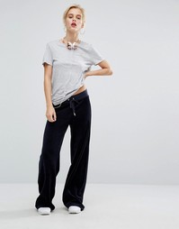 Juicy Couture Bling Malibu Velour Jogging Bottom - Темно-синий