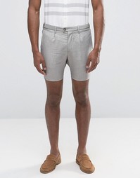 Хлопковые шорты Selected - Бежевый