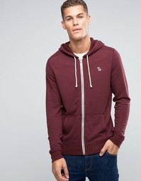 Красное худи на молнии с логотипом Abercrombie &amp; Fitch - Красный