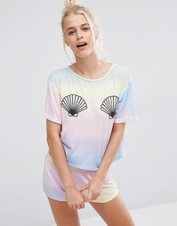 Пижамный комплект с шортами Boohoo - Мульти