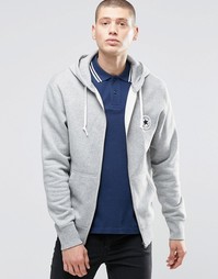 Серое худи на молнии Converse Chuck 10002131-A01 - Серый