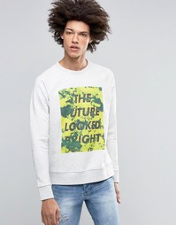 Свитшот с принтом Cheap Monday Future - Серый