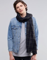 Шарф в клетку Scotch And Soda - Синий