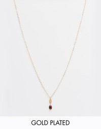 Ожерелье с короткой позолоченной цепочкой 45 см Mirabelle Louise - Золотой
