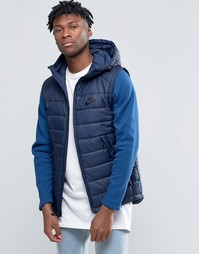 Синяя куртка с капюшоном Nike AV15 806856-451 - Синий