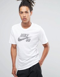 Белая футболка Nike SB Icon Dots 844107-101 - Белый