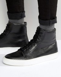 Черные кожаные кроссовки KG By Kurt Geiger Glastonbury - Черный
