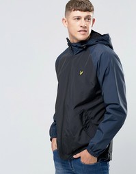 Черная куртка с контрастными рукавами Lyle &amp; Scott - Черный