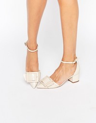 Туфли на каблуке с заостренным носком ASOS SERENA - Бежевый