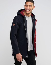 Шерстяная парка в строгом стиле Bellfield - Черный