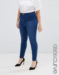 Выбеленные джеггинсы ASOS CURVE Rivington Amelia - Синий