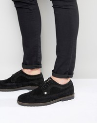Черные замшевые броги Original Penguin - Черный