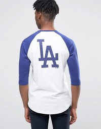 Футболка с рукавами реглан 3/4 New Era LA Dodgers Athletics - Белый