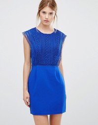 Платье с кружевной отделкой Greylin Esme - Синий