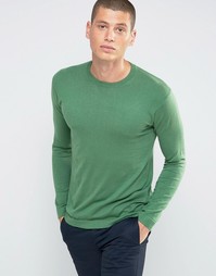Джемпер с круглым вырезом United Colors of Benetton - Зеленый