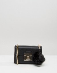 Сумка через плечо с помпоном из искусственного меха ALDO - Черный