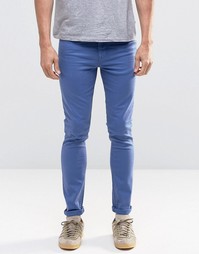 Ярко-синие супероблегающие джинсы ASOS - Синий