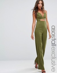 Комбинезон с вырезом эксклюзивно для ASOS TALL - Зеленый