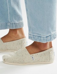 Туфли на плоской подошве и с меховой подкладкой TOMS - Серый